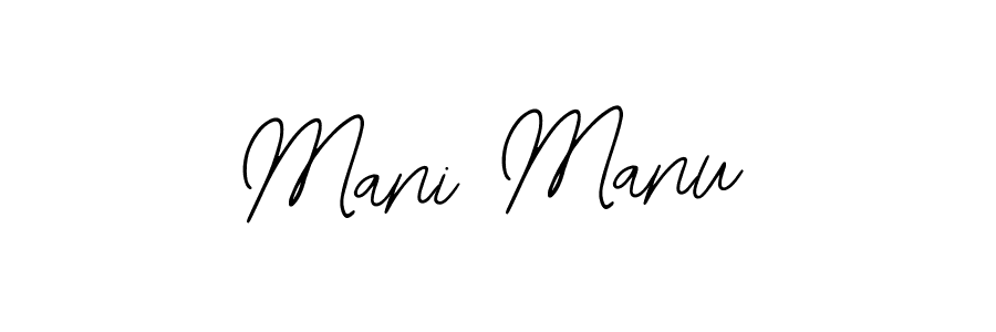 You should practise on your own different ways (Bearetta-2O07w) to write your name (Mani Manu) in signature. don't let someone else do it for you. Mani Manu signature style 12 images and pictures png