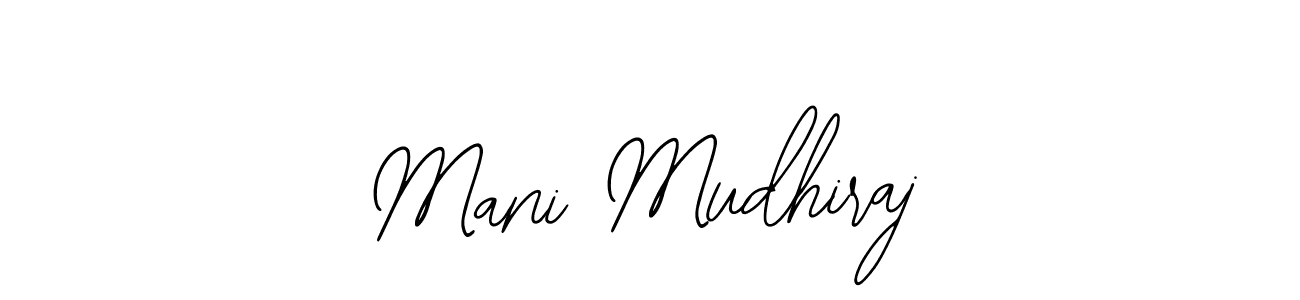 Create a beautiful signature design for name Mani Mudhiraj. With this signature (Bearetta-2O07w) fonts, you can make a handwritten signature for free. Mani Mudhiraj signature style 12 images and pictures png