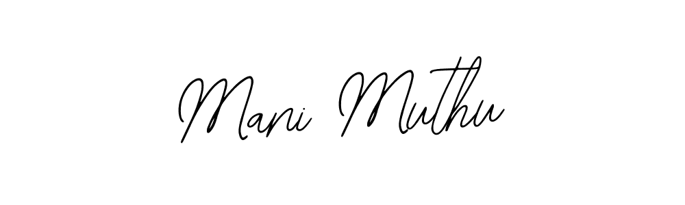 Bearetta-2O07w is a professional signature style that is perfect for those who want to add a touch of class to their signature. It is also a great choice for those who want to make their signature more unique. Get Mani Muthu name to fancy signature for free. Mani Muthu signature style 12 images and pictures png