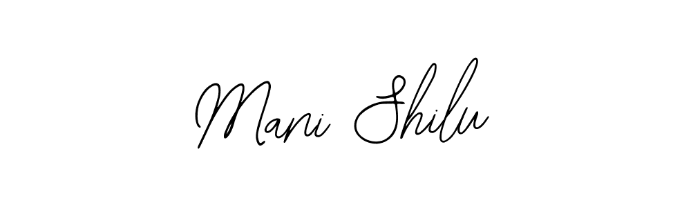 The best way (Bearetta-2O07w) to make a short signature is to pick only two or three words in your name. The name Mani Shilu include a total of six letters. For converting this name. Mani Shilu signature style 12 images and pictures png