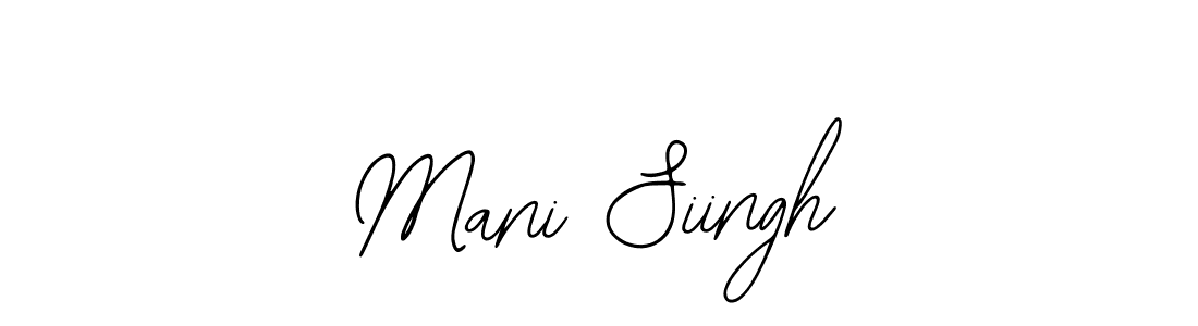 How to make Mani Siingh name signature. Use Bearetta-2O07w style for creating short signs online. This is the latest handwritten sign. Mani Siingh signature style 12 images and pictures png