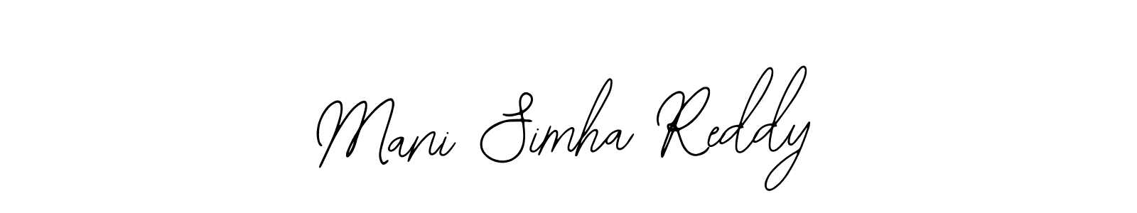 Make a beautiful signature design for name Mani Simha Reddy. With this signature (Bearetta-2O07w) style, you can create a handwritten signature for free. Mani Simha Reddy signature style 12 images and pictures png