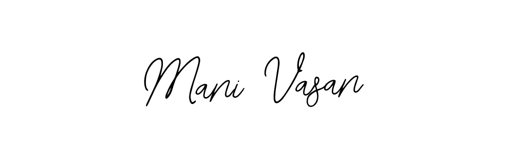 Make a beautiful signature design for name Mani Vasan. Use this online signature maker to create a handwritten signature for free. Mani Vasan signature style 12 images and pictures png