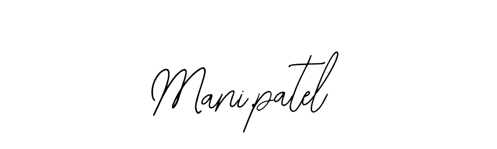 Similarly Bearetta-2O07w is the best handwritten signature design. Signature creator online .You can use it as an online autograph creator for name Mani.patel. Mani.patel signature style 12 images and pictures png