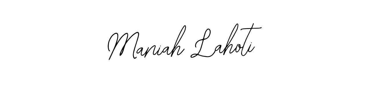 It looks lik you need a new signature style for name Maniah Lahoti. Design unique handwritten (Bearetta-2O07w) signature with our free signature maker in just a few clicks. Maniah Lahoti signature style 12 images and pictures png