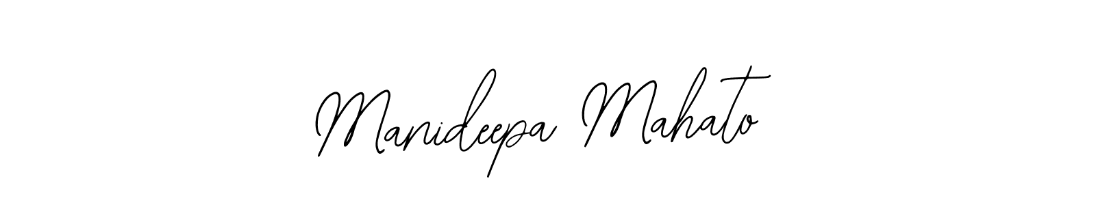 The best way (Bearetta-2O07w) to make a short signature is to pick only two or three words in your name. The name Manideepa Mahato include a total of six letters. For converting this name. Manideepa Mahato signature style 12 images and pictures png