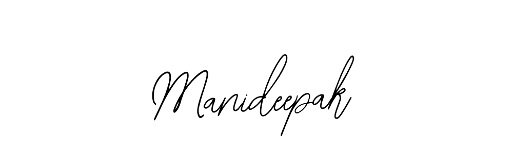 The best way (Bearetta-2O07w) to make a short signature is to pick only two or three words in your name. The name Manideepak include a total of six letters. For converting this name. Manideepak signature style 12 images and pictures png