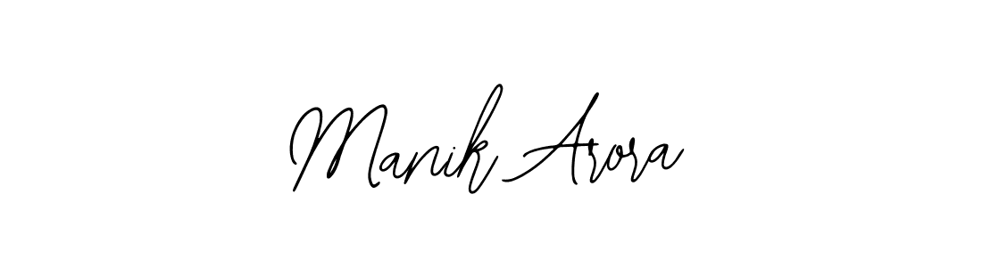 Manik Arora stylish signature style. Best Handwritten Sign (Bearetta-2O07w) for my name. Handwritten Signature Collection Ideas for my name Manik Arora. Manik Arora signature style 12 images and pictures png