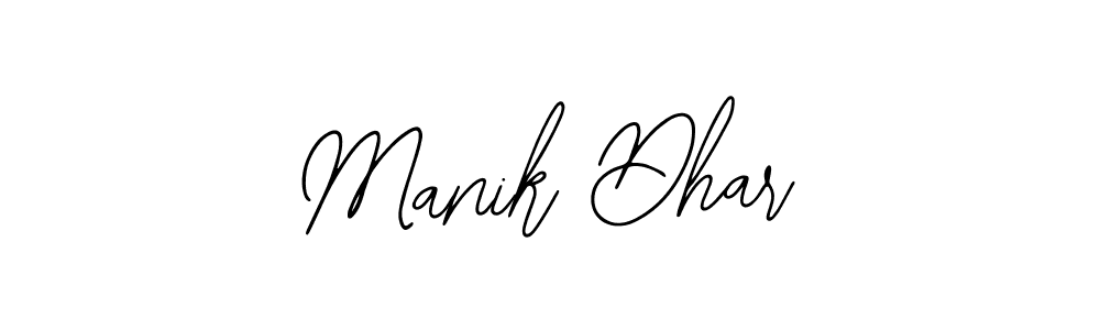 How to Draw Manik Dhar signature style? Bearetta-2O07w is a latest design signature styles for name Manik Dhar. Manik Dhar signature style 12 images and pictures png