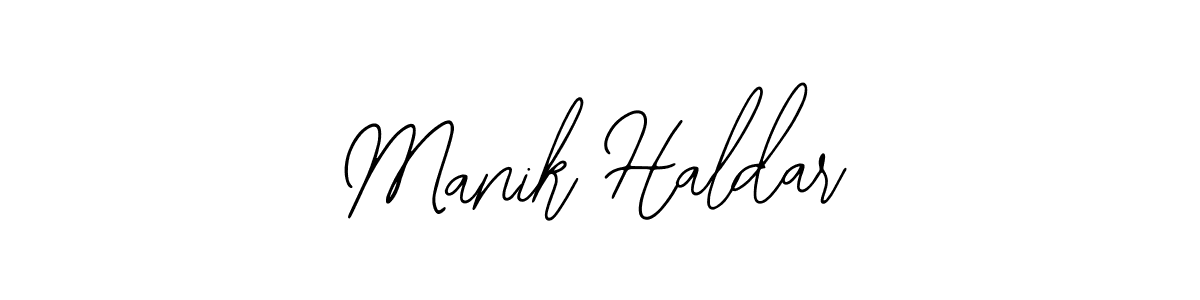 Create a beautiful signature design for name Manik Haldar. With this signature (Bearetta-2O07w) fonts, you can make a handwritten signature for free. Manik Haldar signature style 12 images and pictures png