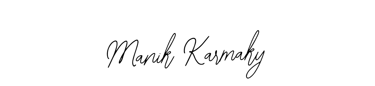 Make a beautiful signature design for name Manik Karmaky. With this signature (Bearetta-2O07w) style, you can create a handwritten signature for free. Manik Karmaky signature style 12 images and pictures png