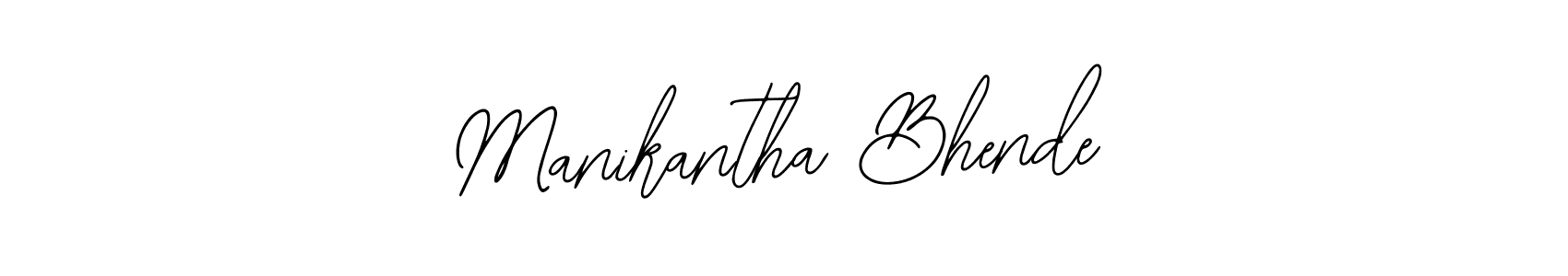 Use a signature maker to create a handwritten signature online. With this signature software, you can design (Bearetta-2O07w) your own signature for name Manikantha Bhende. Manikantha Bhende signature style 12 images and pictures png