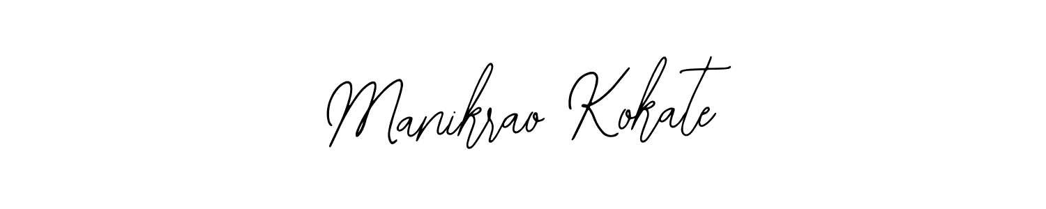 Bearetta-2O07w is a professional signature style that is perfect for those who want to add a touch of class to their signature. It is also a great choice for those who want to make their signature more unique. Get Manikrao Kokate name to fancy signature for free. Manikrao Kokate signature style 12 images and pictures png