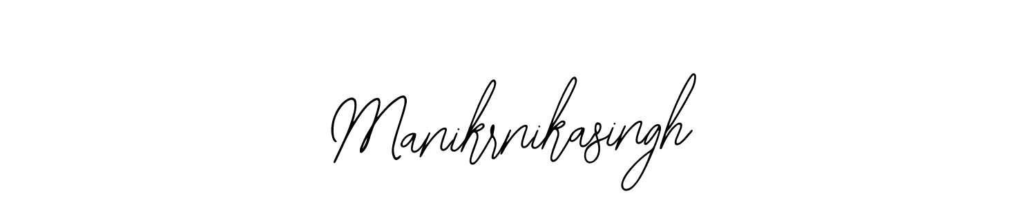 Design your own signature with our free online signature maker. With this signature software, you can create a handwritten (Bearetta-2O07w) signature for name Manikrnikasingh. Manikrnikasingh signature style 12 images and pictures png