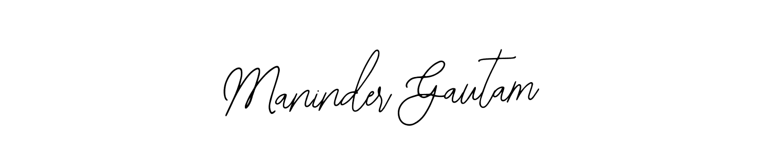 Use a signature maker to create a handwritten signature online. With this signature software, you can design (Bearetta-2O07w) your own signature for name Maninder Gautam. Maninder Gautam signature style 12 images and pictures png