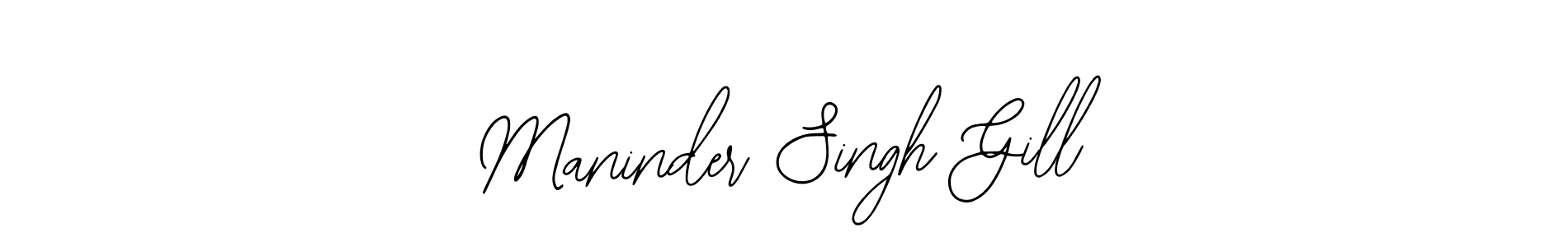 Design your own signature with our free online signature maker. With this signature software, you can create a handwritten (Bearetta-2O07w) signature for name Maninder Singh Gill. Maninder Singh Gill signature style 12 images and pictures png