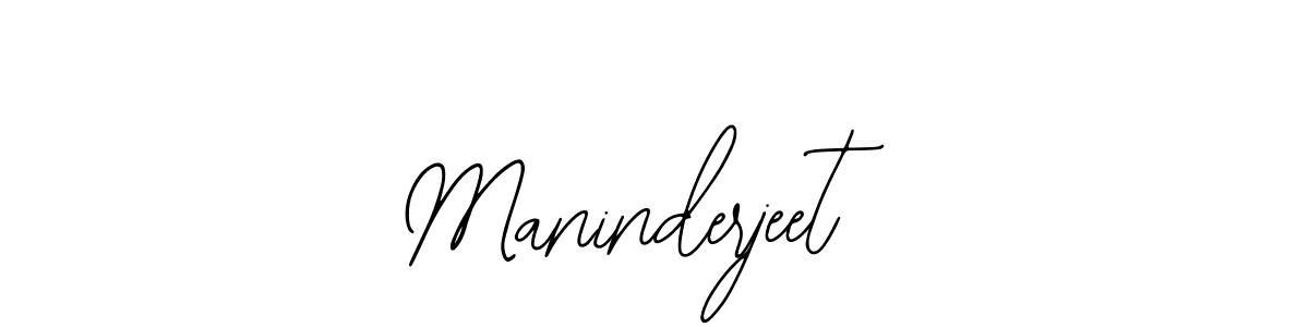 Use a signature maker to create a handwritten signature online. With this signature software, you can design (Bearetta-2O07w) your own signature for name Maninderjeet. Maninderjeet signature style 12 images and pictures png