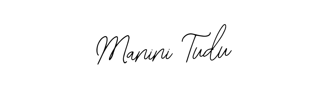 Create a beautiful signature design for name Manini Tudu. With this signature (Bearetta-2O07w) fonts, you can make a handwritten signature for free. Manini Tudu signature style 12 images and pictures png