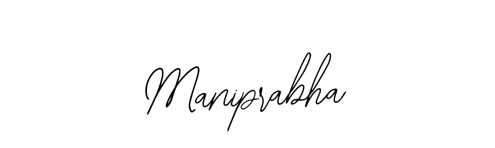 Design your own signature with our free online signature maker. With this signature software, you can create a handwritten (Bearetta-2O07w) signature for name Maniprabha. Maniprabha signature style 12 images and pictures png