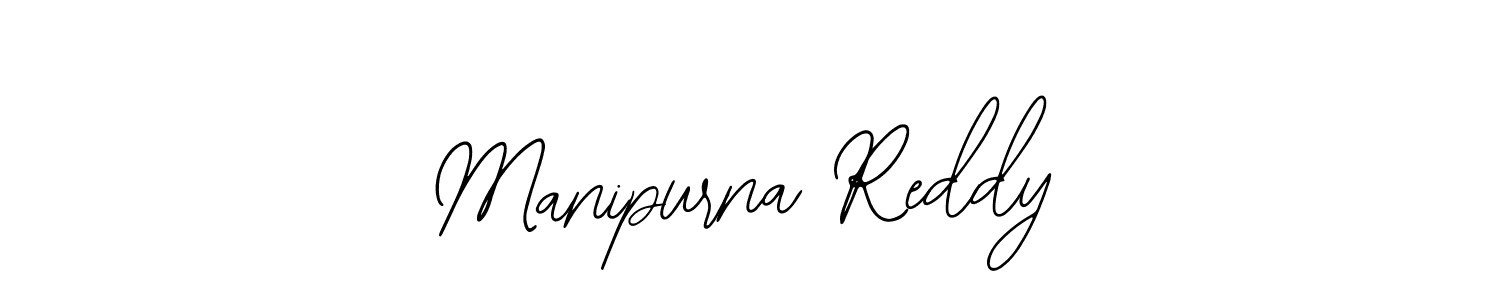 Design your own signature with our free online signature maker. With this signature software, you can create a handwritten (Bearetta-2O07w) signature for name Manipurna Reddy. Manipurna Reddy signature style 12 images and pictures png