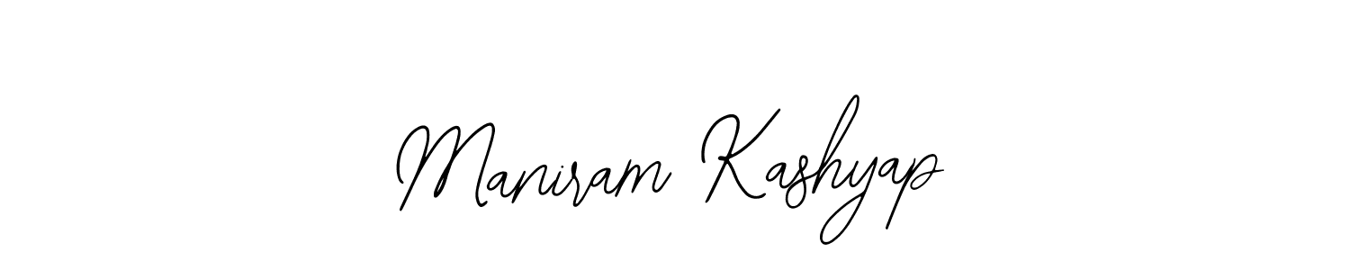 How to make Maniram Kashyap name signature. Use Bearetta-2O07w style for creating short signs online. This is the latest handwritten sign. Maniram Kashyap signature style 12 images and pictures png