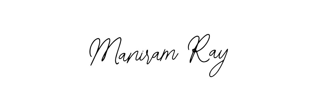 if you are searching for the best signature style for your name Maniram Ray. so please give up your signature search. here we have designed multiple signature styles  using Bearetta-2O07w. Maniram Ray signature style 12 images and pictures png