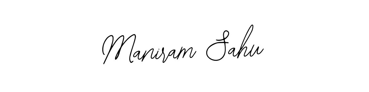 You should practise on your own different ways (Bearetta-2O07w) to write your name (Maniram Sahu) in signature. don't let someone else do it for you. Maniram Sahu signature style 12 images and pictures png