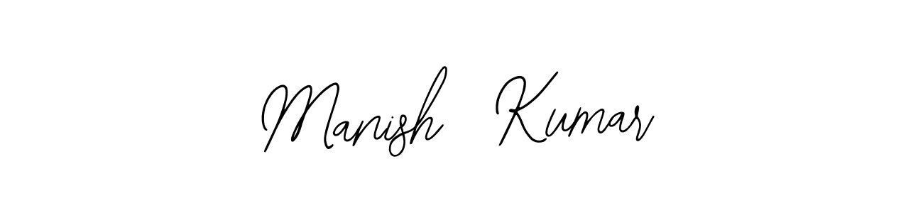 Use a signature maker to create a handwritten signature online. With this signature software, you can design (Bearetta-2O07w) your own signature for name Manish  Kumar. Manish  Kumar signature style 12 images and pictures png