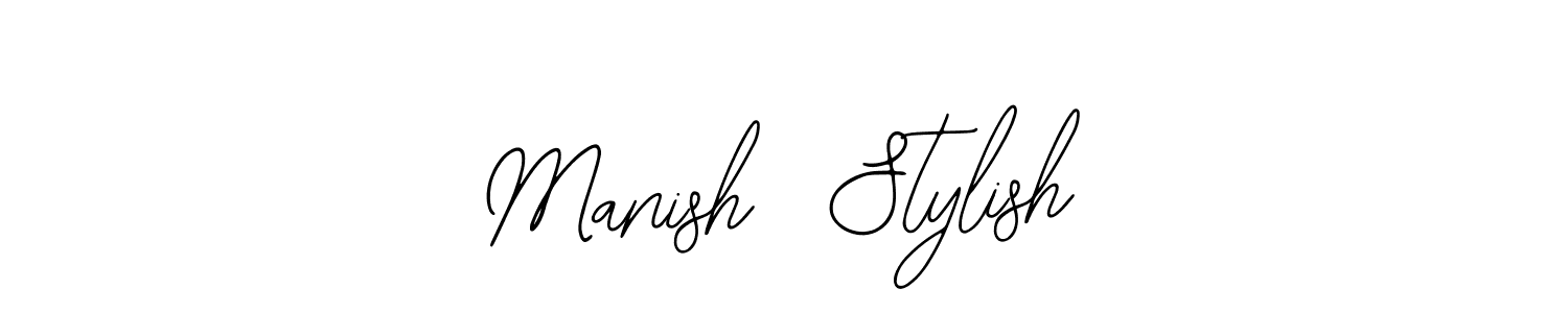 Design your own signature with our free online signature maker. With this signature software, you can create a handwritten (Bearetta-2O07w) signature for name Manish  Stylish. Manish  Stylish signature style 12 images and pictures png
