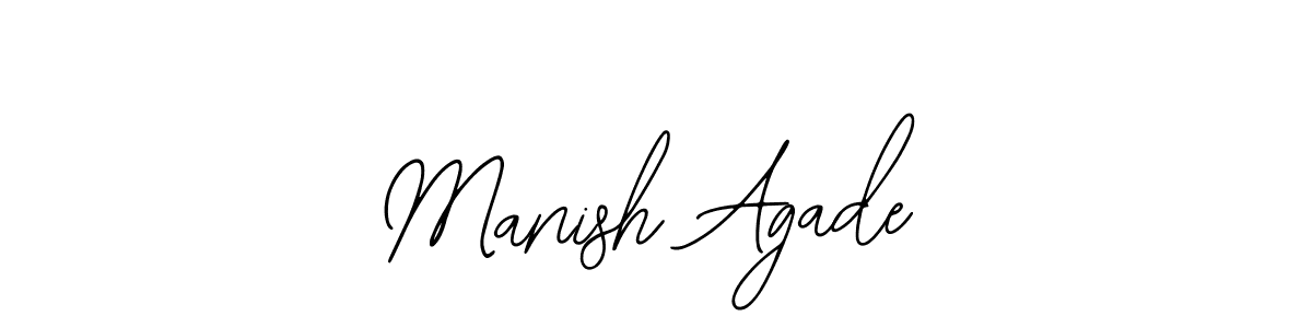 Make a beautiful signature design for name Manish Agade. With this signature (Bearetta-2O07w) style, you can create a handwritten signature for free. Manish Agade signature style 12 images and pictures png