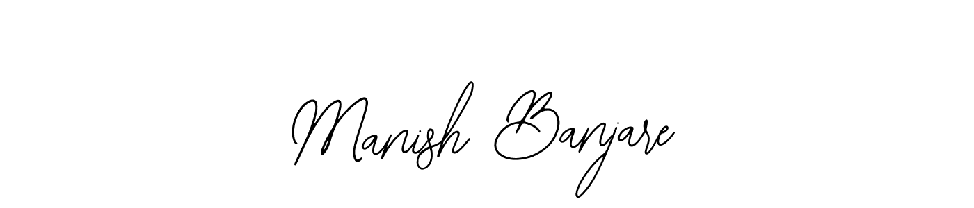 The best way (Bearetta-2O07w) to make a short signature is to pick only two or three words in your name. The name Manish Banjare include a total of six letters. For converting this name. Manish Banjare signature style 12 images and pictures png