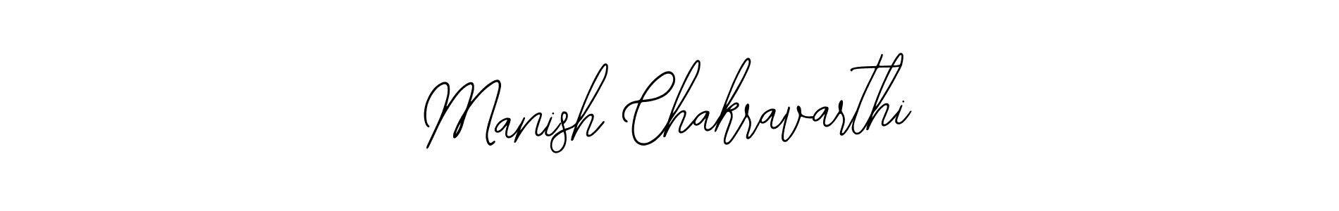 You should practise on your own different ways (Bearetta-2O07w) to write your name (Manish Chakravarthi) in signature. don't let someone else do it for you. Manish Chakravarthi signature style 12 images and pictures png