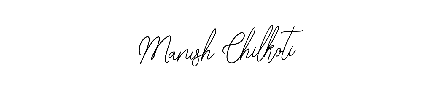 How to Draw Manish Chilkoti signature style? Bearetta-2O07w is a latest design signature styles for name Manish Chilkoti. Manish Chilkoti signature style 12 images and pictures png