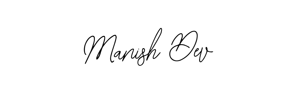 Bearetta-2O07w is a professional signature style that is perfect for those who want to add a touch of class to their signature. It is also a great choice for those who want to make their signature more unique. Get Manish Dev name to fancy signature for free. Manish Dev signature style 12 images and pictures png