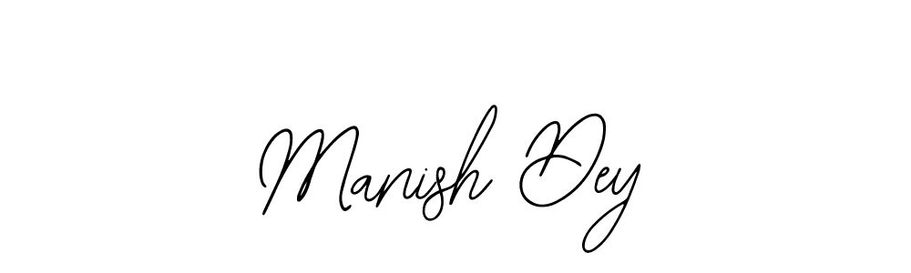 Use a signature maker to create a handwritten signature online. With this signature software, you can design (Bearetta-2O07w) your own signature for name Manish Dey. Manish Dey signature style 12 images and pictures png