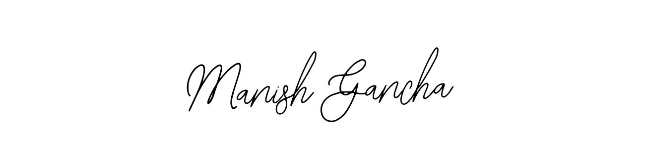 Create a beautiful signature design for name Manish Gancha. With this signature (Bearetta-2O07w) fonts, you can make a handwritten signature for free. Manish Gancha signature style 12 images and pictures png