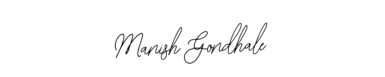 Similarly Bearetta-2O07w is the best handwritten signature design. Signature creator online .You can use it as an online autograph creator for name Manish Gondhale. Manish Gondhale signature style 12 images and pictures png