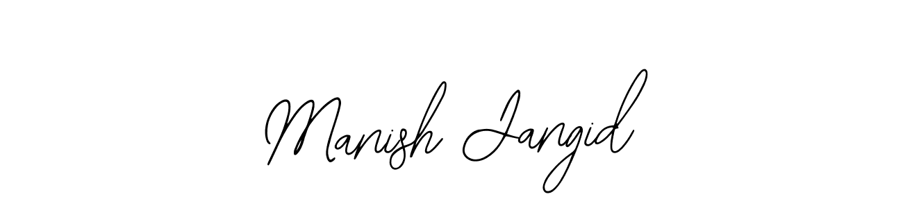 Design your own signature with our free online signature maker. With this signature software, you can create a handwritten (Bearetta-2O07w) signature for name Manish Jangid. Manish Jangid signature style 12 images and pictures png