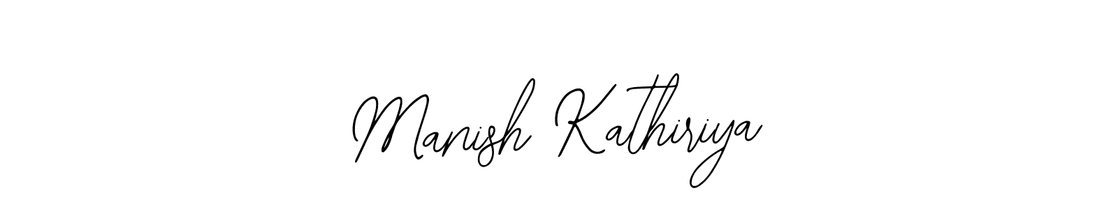 if you are searching for the best signature style for your name Manish Kathiriya. so please give up your signature search. here we have designed multiple signature styles  using Bearetta-2O07w. Manish Kathiriya signature style 12 images and pictures png