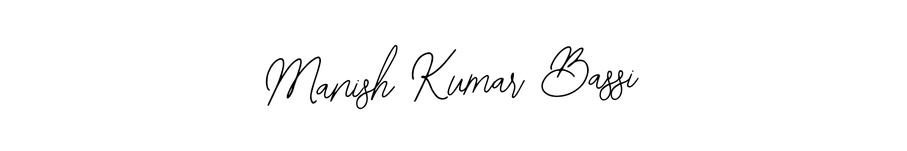 Design your own signature with our free online signature maker. With this signature software, you can create a handwritten (Bearetta-2O07w) signature for name Manish Kumar Bassi. Manish Kumar Bassi signature style 12 images and pictures png