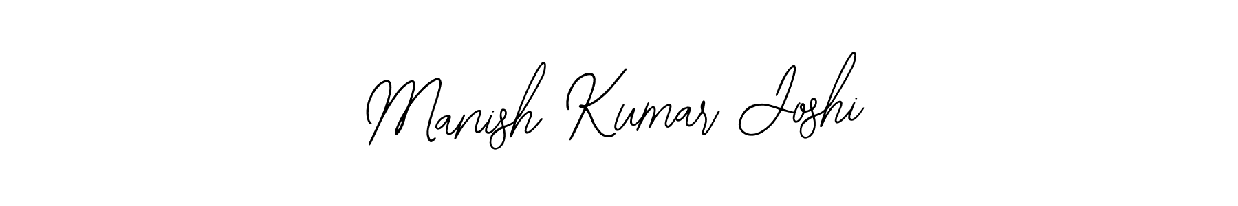 Use a signature maker to create a handwritten signature online. With this signature software, you can design (Bearetta-2O07w) your own signature for name Manish Kumar Joshi. Manish Kumar Joshi signature style 12 images and pictures png