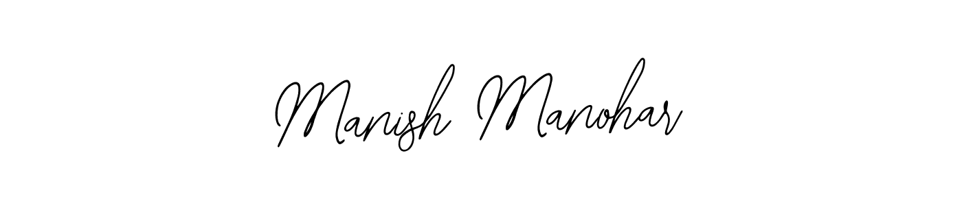 Also You can easily find your signature by using the search form. We will create Manish Manohar name handwritten signature images for you free of cost using Bearetta-2O07w sign style. Manish Manohar signature style 12 images and pictures png