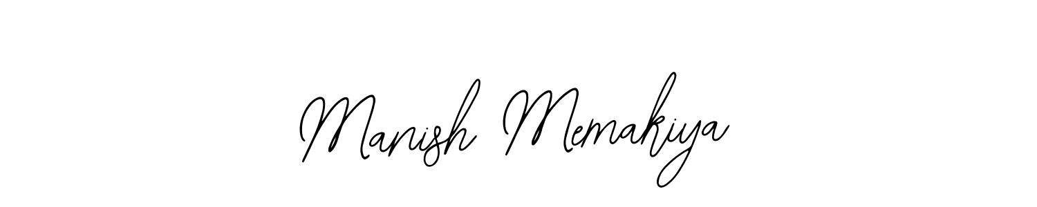 Create a beautiful signature design for name Manish Memakiya. With this signature (Bearetta-2O07w) fonts, you can make a handwritten signature for free. Manish Memakiya signature style 12 images and pictures png