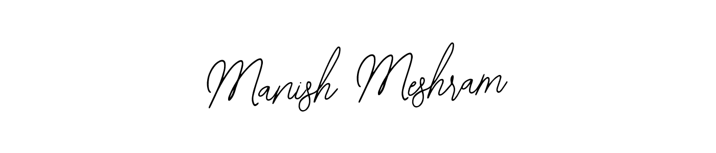 The best way (Bearetta-2O07w) to make a short signature is to pick only two or three words in your name. The name Manish Meshram include a total of six letters. For converting this name. Manish Meshram signature style 12 images and pictures png