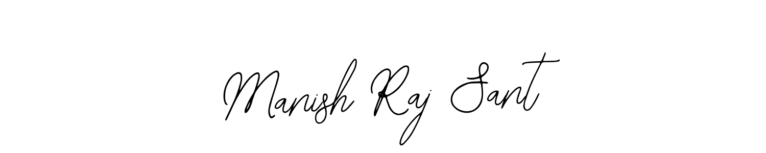 This is the best signature style for the Manish Raj Sant name. Also you like these signature font (Bearetta-2O07w). Mix name signature. Manish Raj Sant signature style 12 images and pictures png