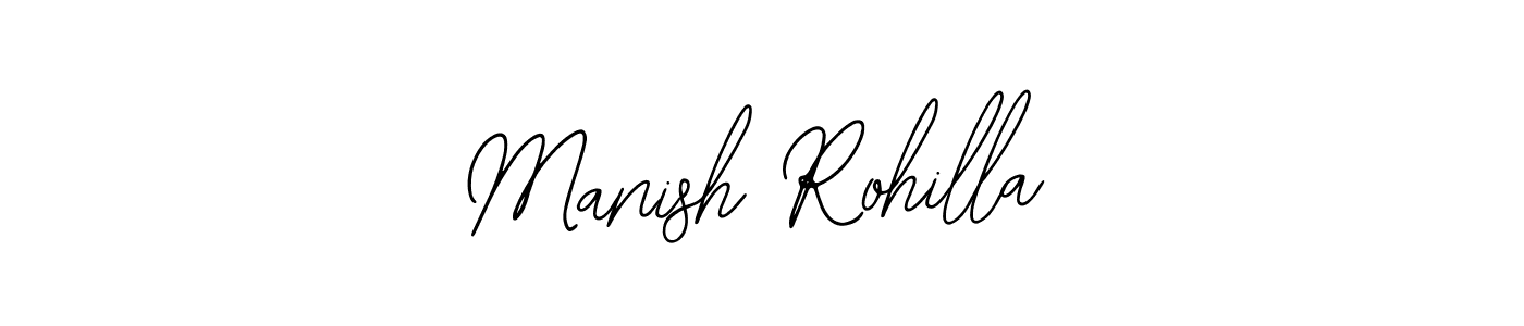 Use a signature maker to create a handwritten signature online. With this signature software, you can design (Bearetta-2O07w) your own signature for name Manish Rohilla. Manish Rohilla signature style 12 images and pictures png