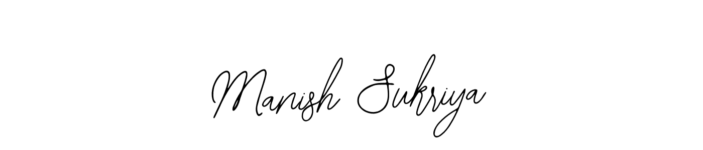 Design your own signature with our free online signature maker. With this signature software, you can create a handwritten (Bearetta-2O07w) signature for name Manish Sukriya. Manish Sukriya signature style 12 images and pictures png