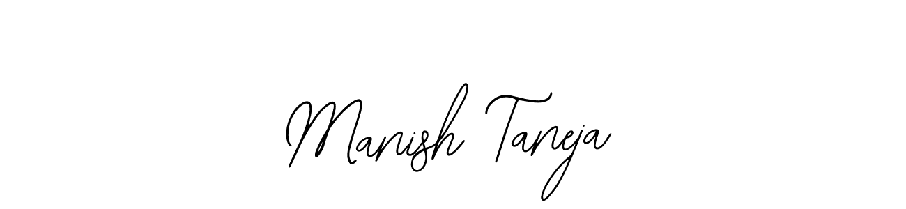 Use a signature maker to create a handwritten signature online. With this signature software, you can design (Bearetta-2O07w) your own signature for name Manish Taneja. Manish Taneja signature style 12 images and pictures png