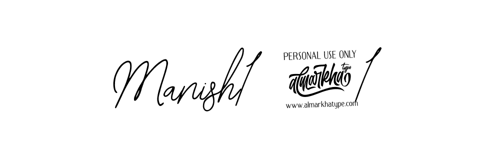 Use a signature maker to create a handwritten signature online. With this signature software, you can design (Bearetta-2O07w) your own signature for name Manish1891. Manish1891 signature style 12 images and pictures png