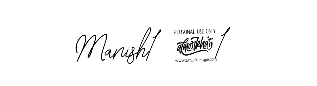 How to make Manish1891  name signature. Use Bearetta-2O07w style for creating short signs online. This is the latest handwritten sign. Manish1891  signature style 12 images and pictures png